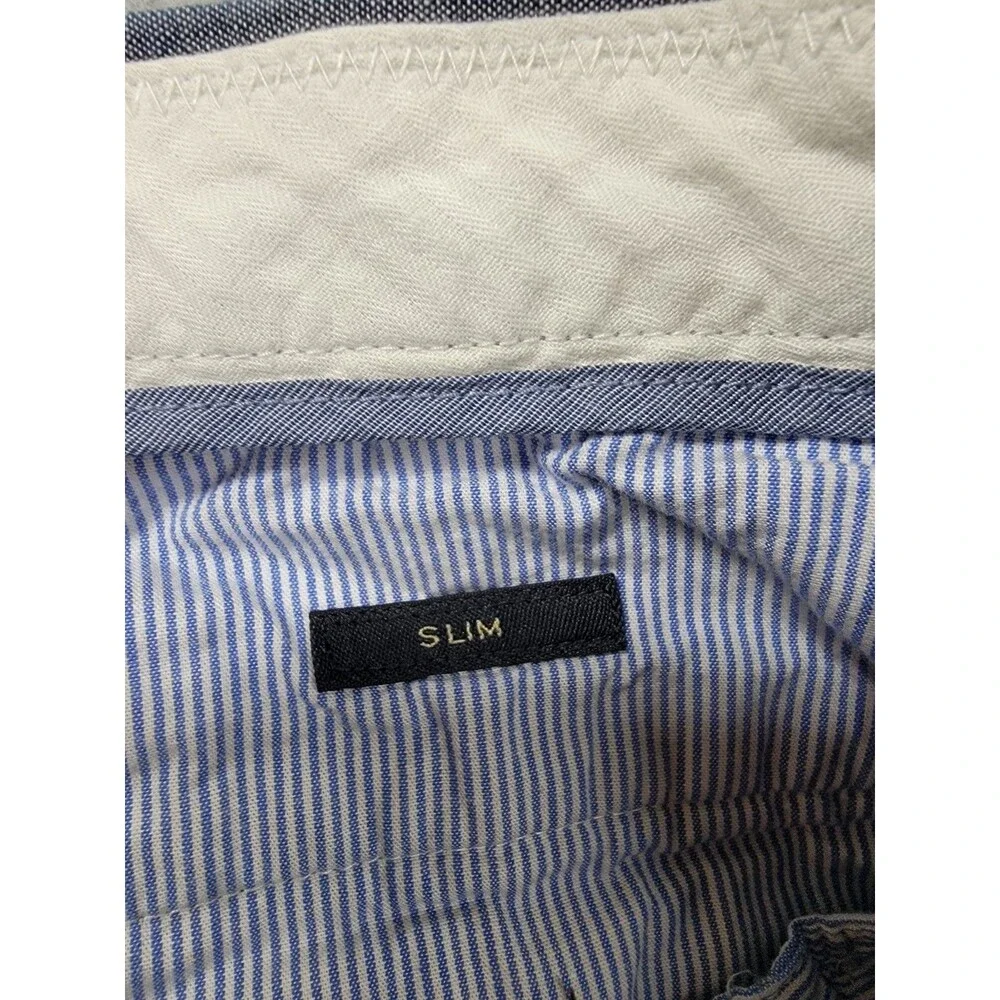 J Crew Chino Pants Mens 31x30 (30x29) Slim Bowery Gray Cone‎ Denim Flat Cotton